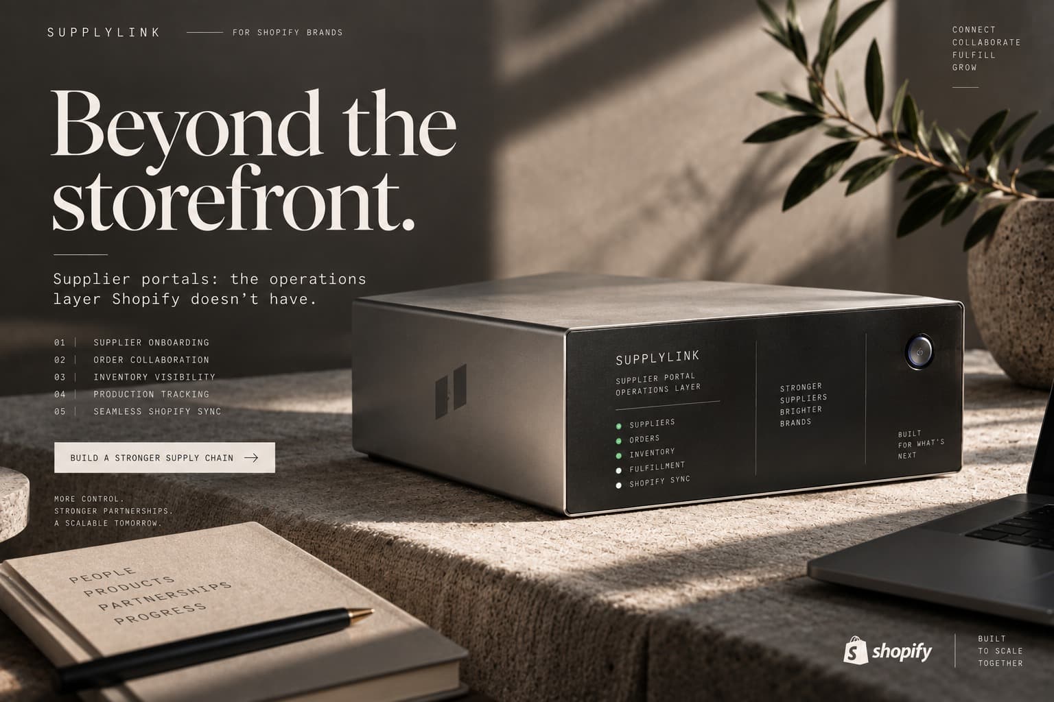 The operations layer Shopify doesn't have