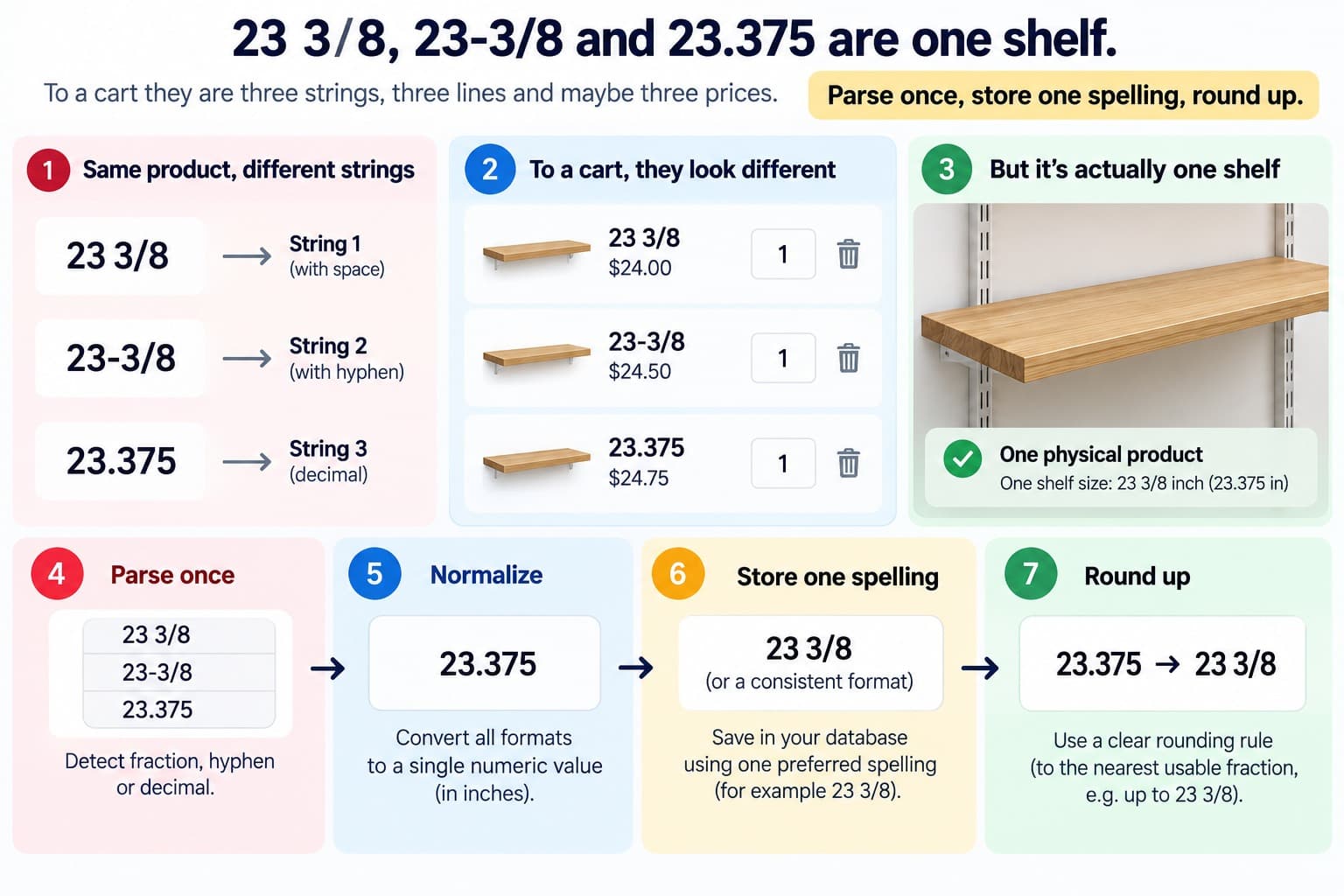 Fractional Inches in a Shopify Configurator