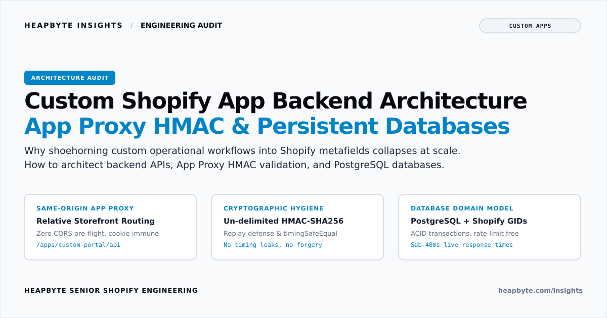 custom shopify app backend api architecture