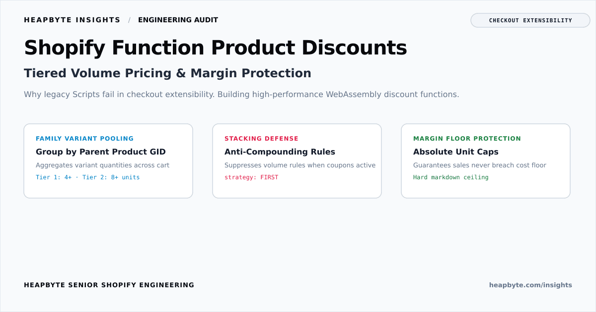 Shopify Function product discount rules checkout extensibility