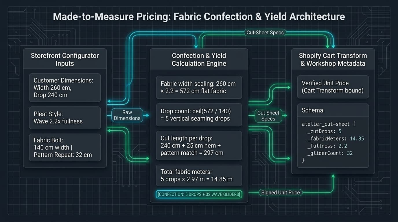 shopify made to measure pricing