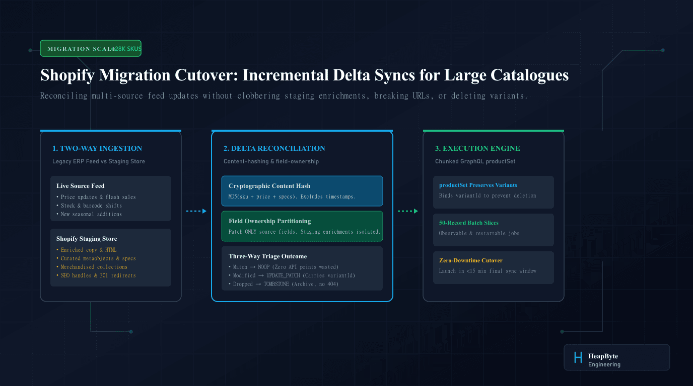 Shopify Migration delta sync cutover